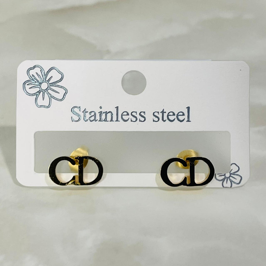CD Monogram Studs)