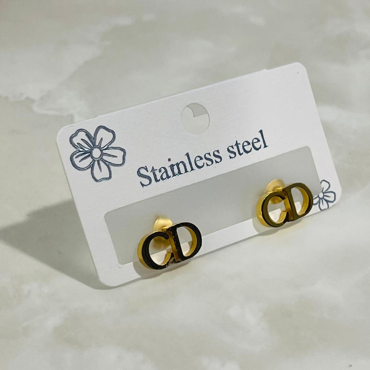 CD Monogram Studs)