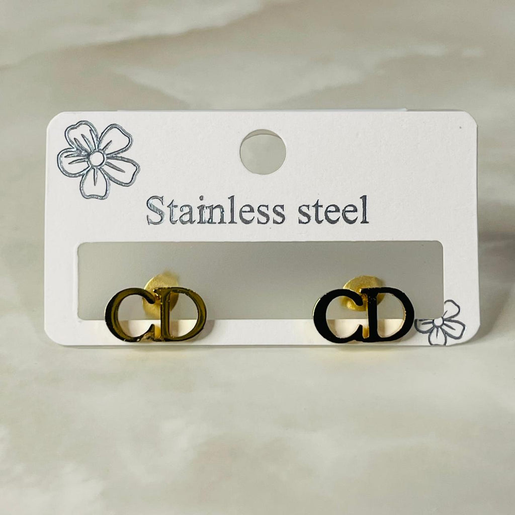 CD Monogram Studs)