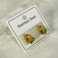 Gold Knot Studs)