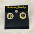 Crystal Monogram Halo Studs