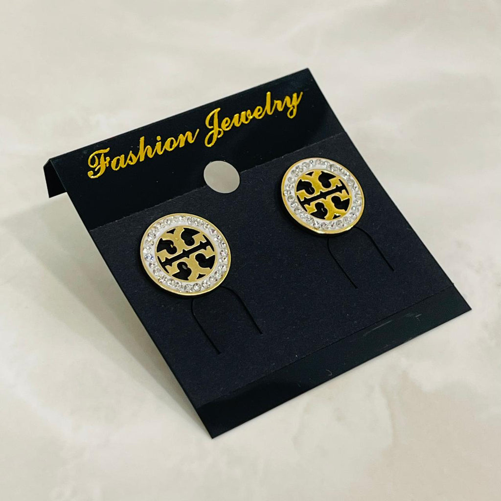 Crystal Monogram Halo Studs