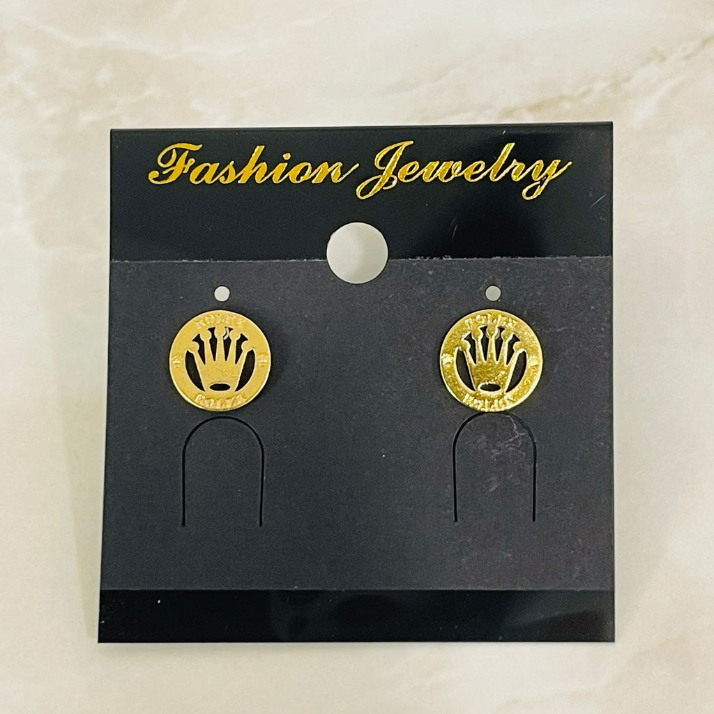 (Rolex Crown Coin Studs)