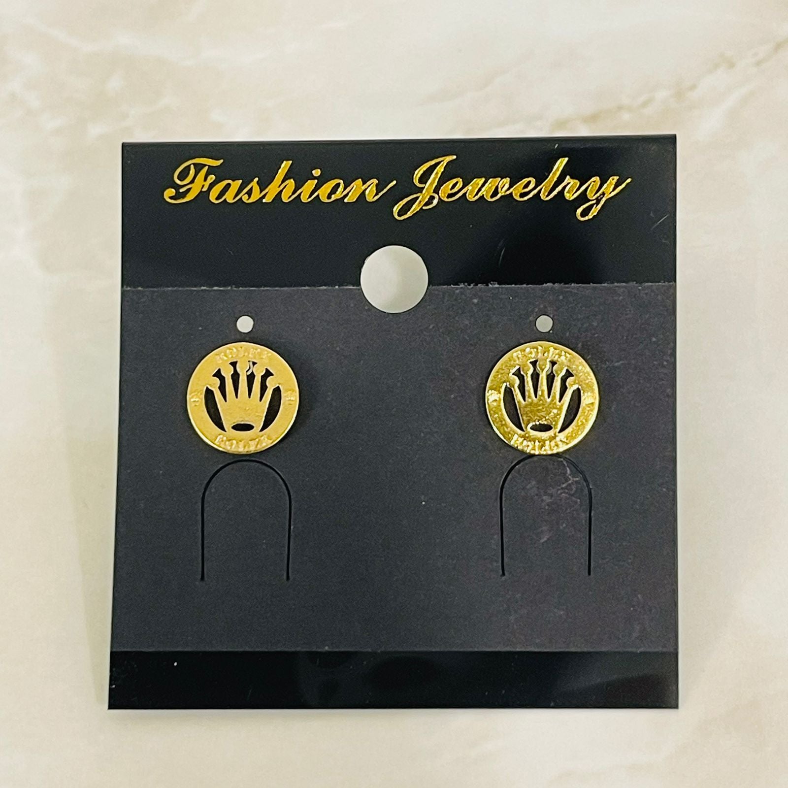 (Rolex Crown Coin Studs)