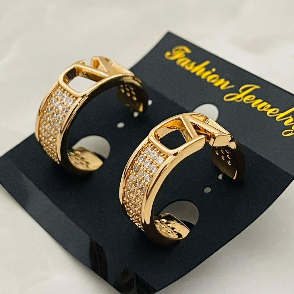 Gold Hoop Style Earrings