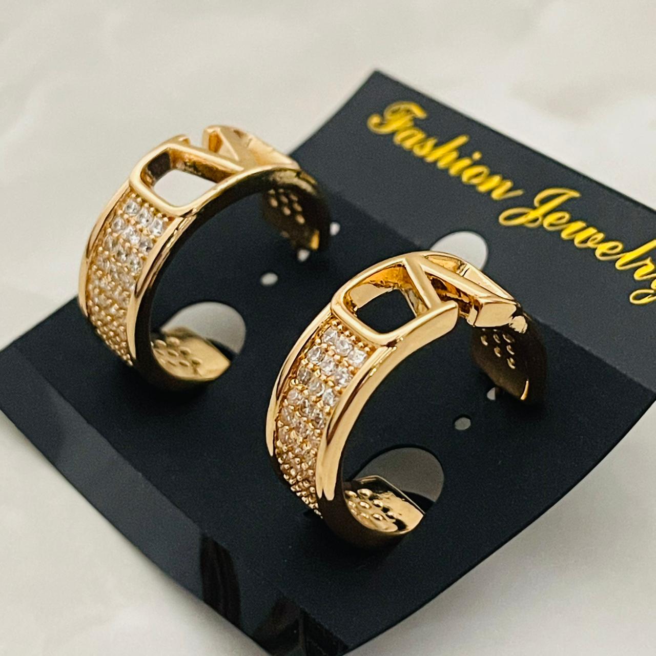 Gold Hoop Style Earrings