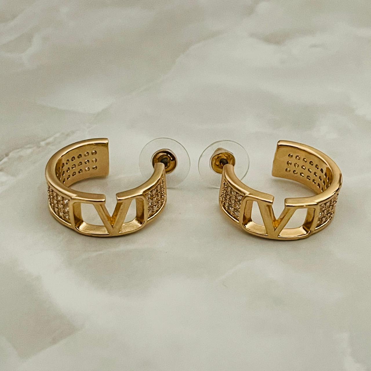 Gold Hoop Style Earrings