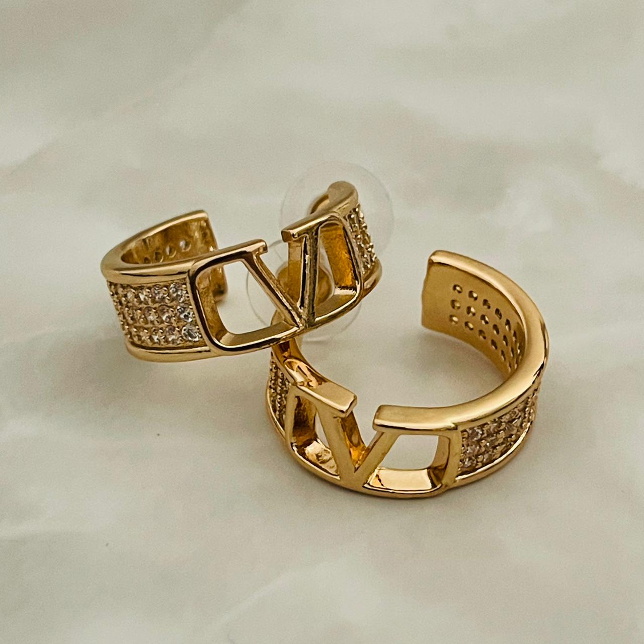 Gold Hoop Style Earrings