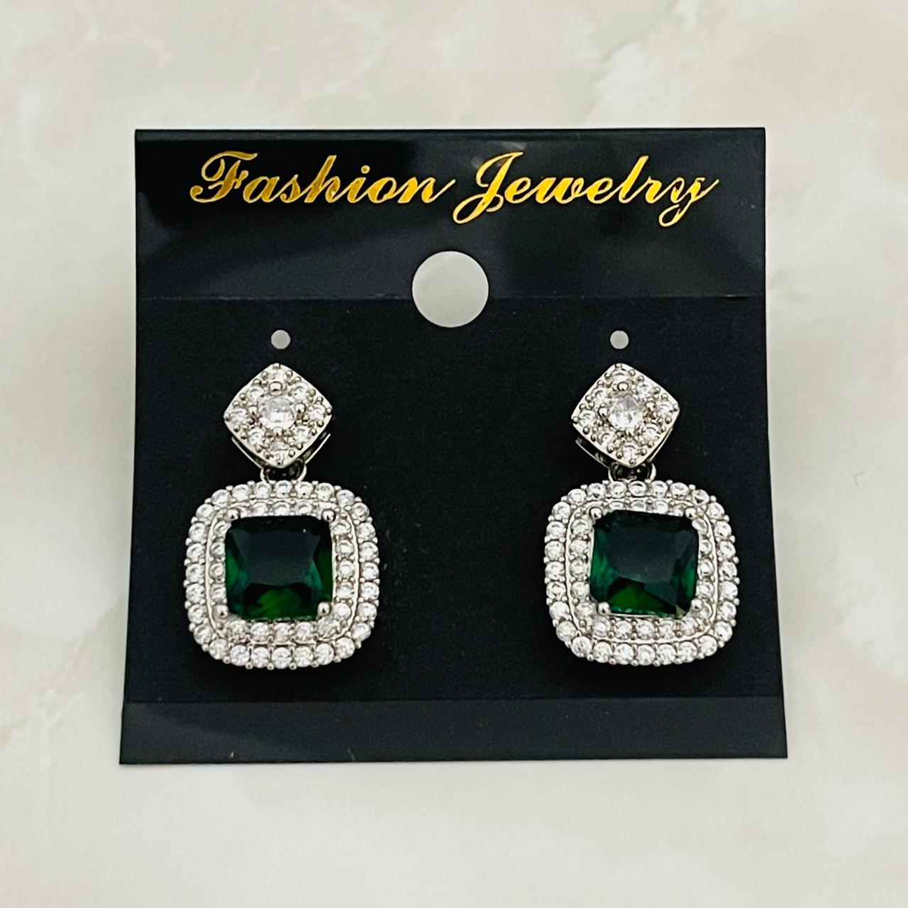 Emerald Luxe Drop Earrings