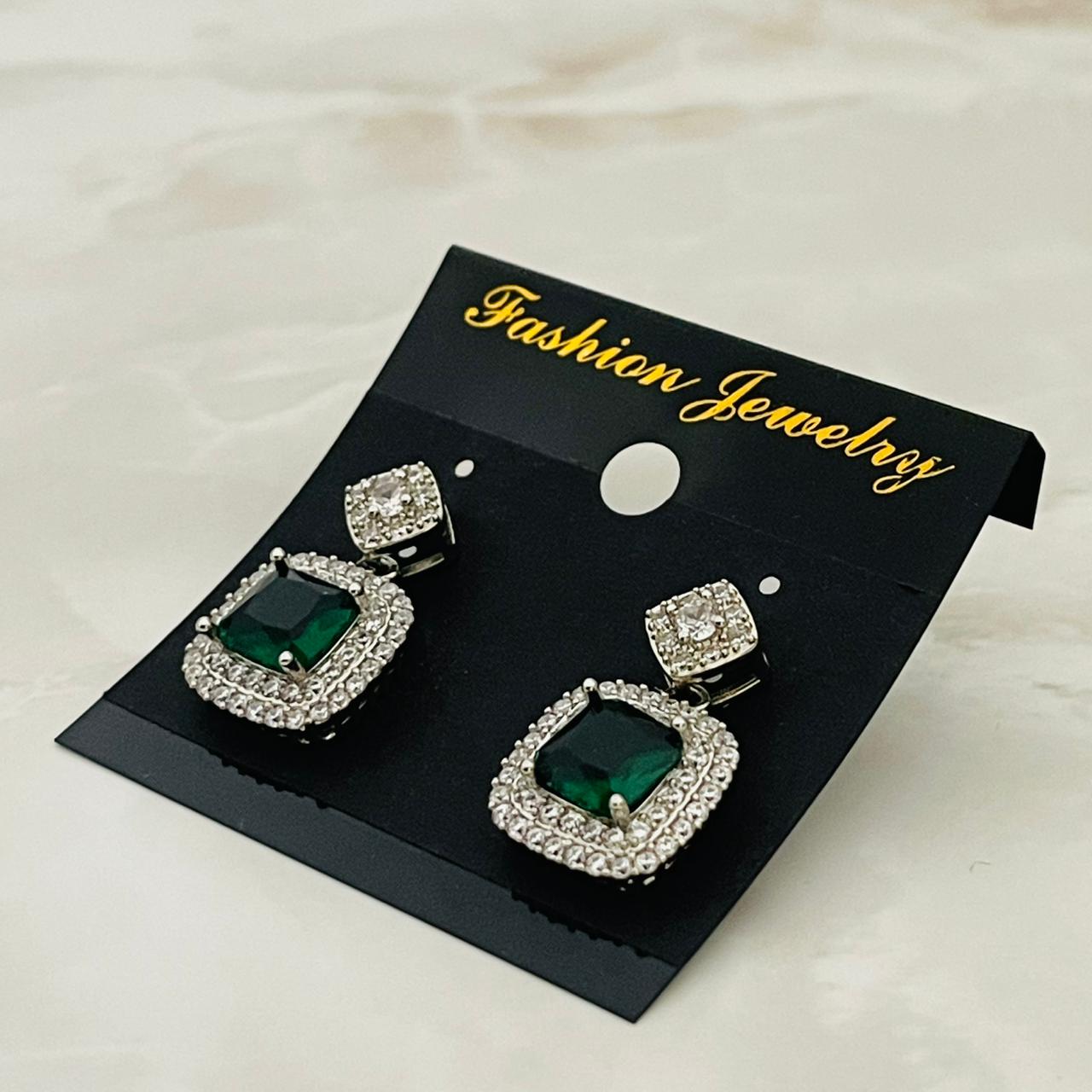 Emerald Luxe Drop Earrings