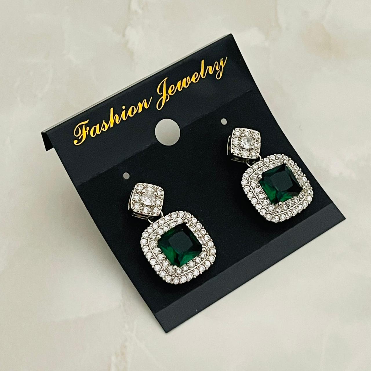 Emerald Luxe Drop Earrings