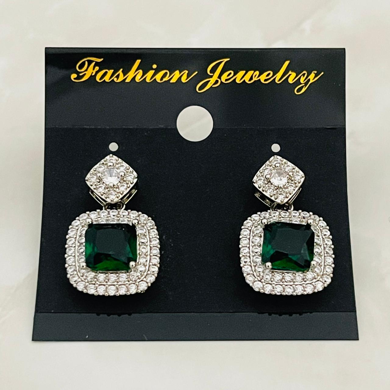 Emerald Luxe Drop Earrings