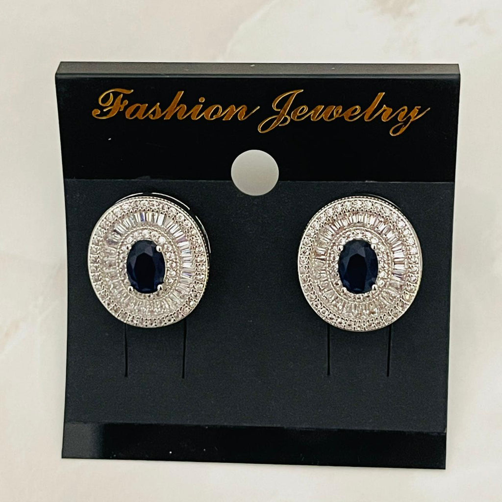Midnight Halo Stud Earrings