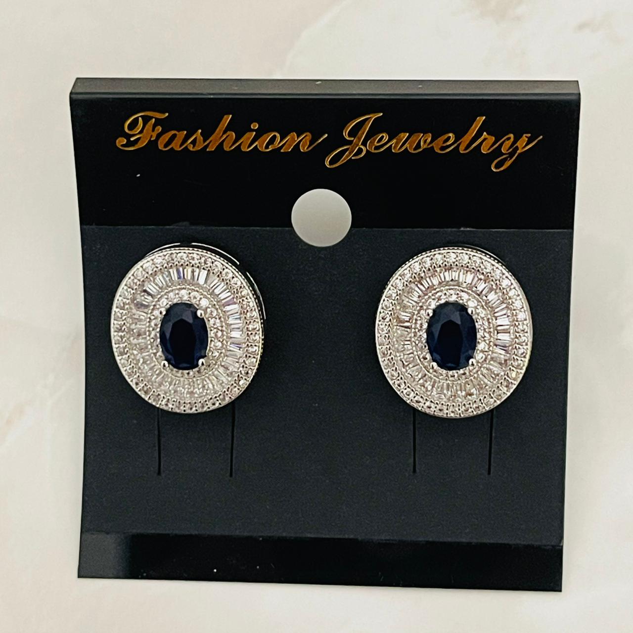 Midnight Halo Stud Earrings