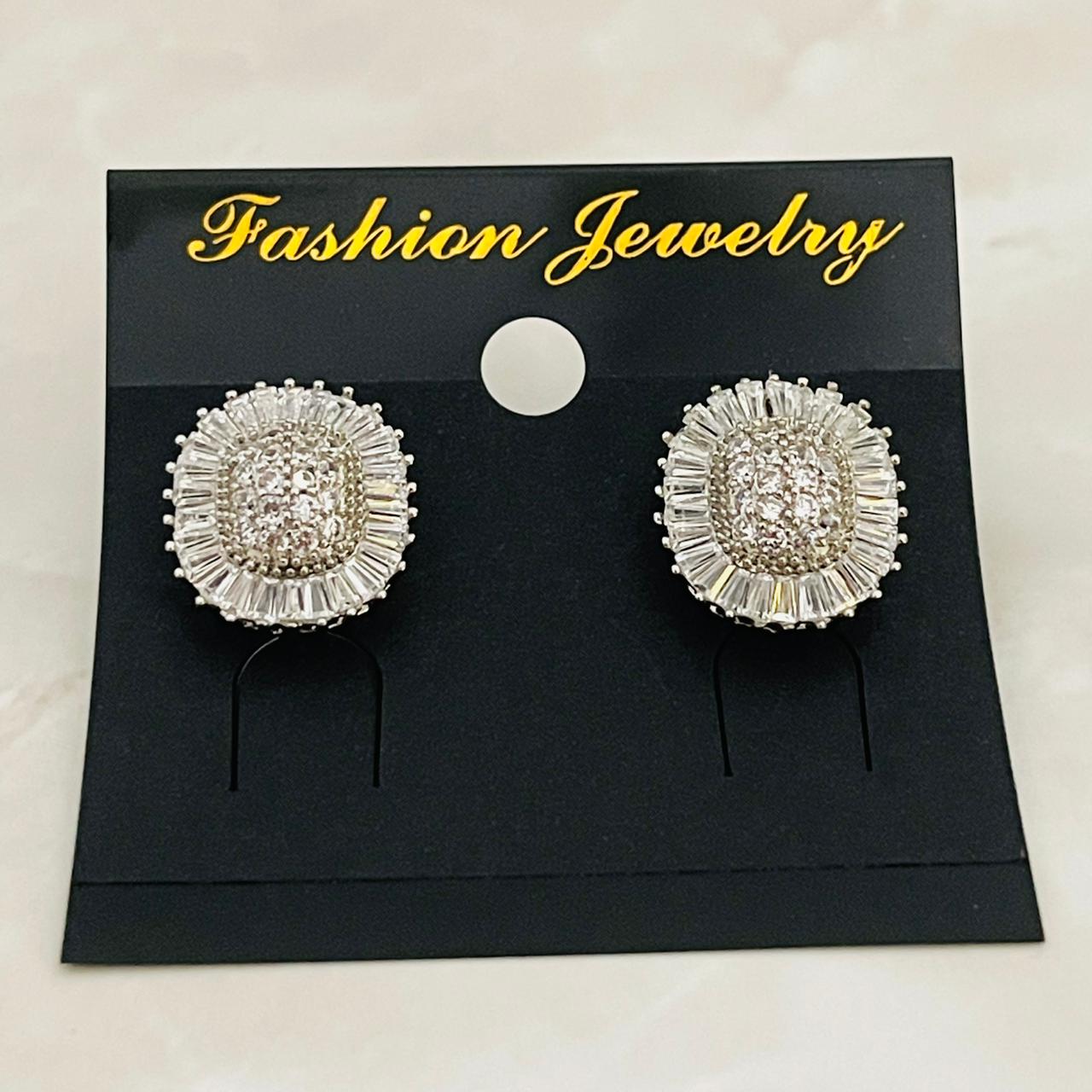 Radiant Crystal Dome Studs