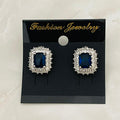 Sapphire Halo Studs