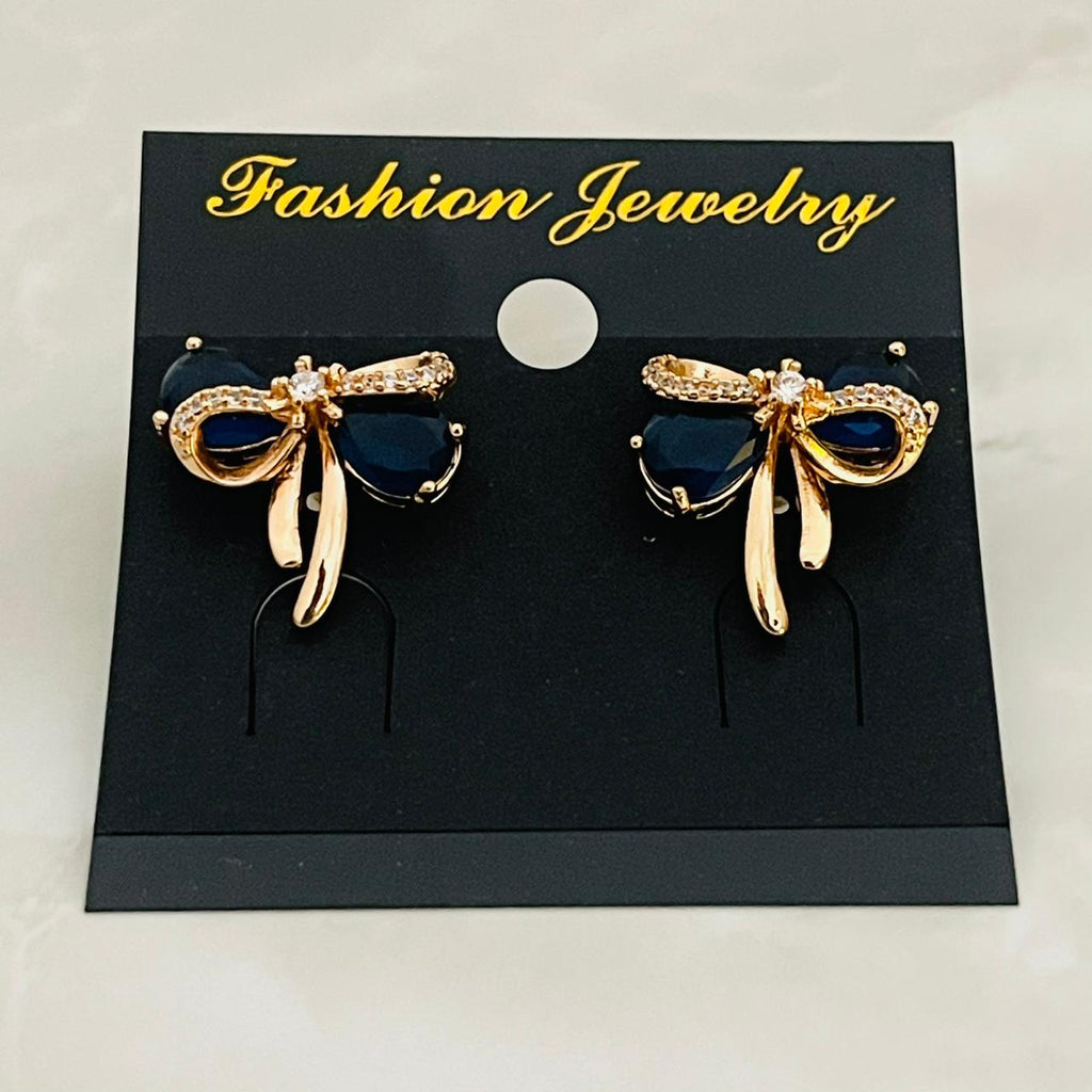 Midnight Bow Studs