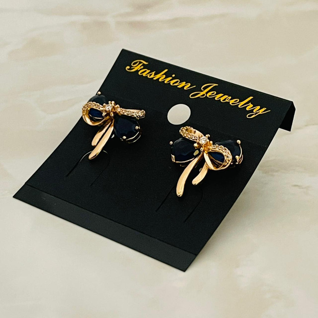 Midnight Bow Studs