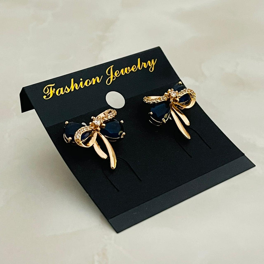 Midnight Bow Studs