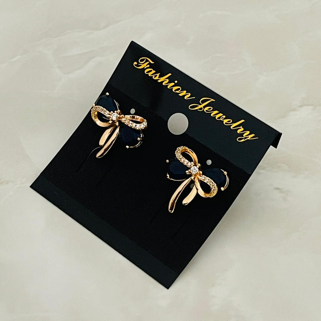Midnight Bow Studs