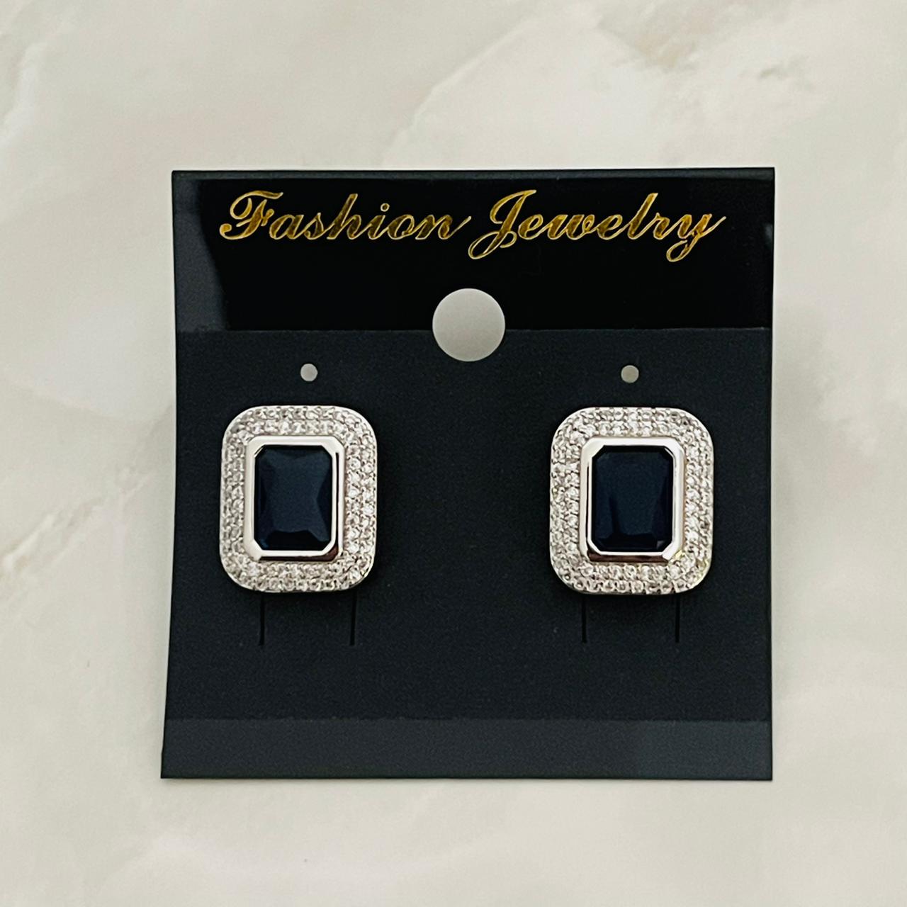 Midnight Rectangle Halo Studs