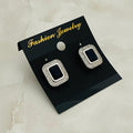 Midnight Rectangle Halo Studs
