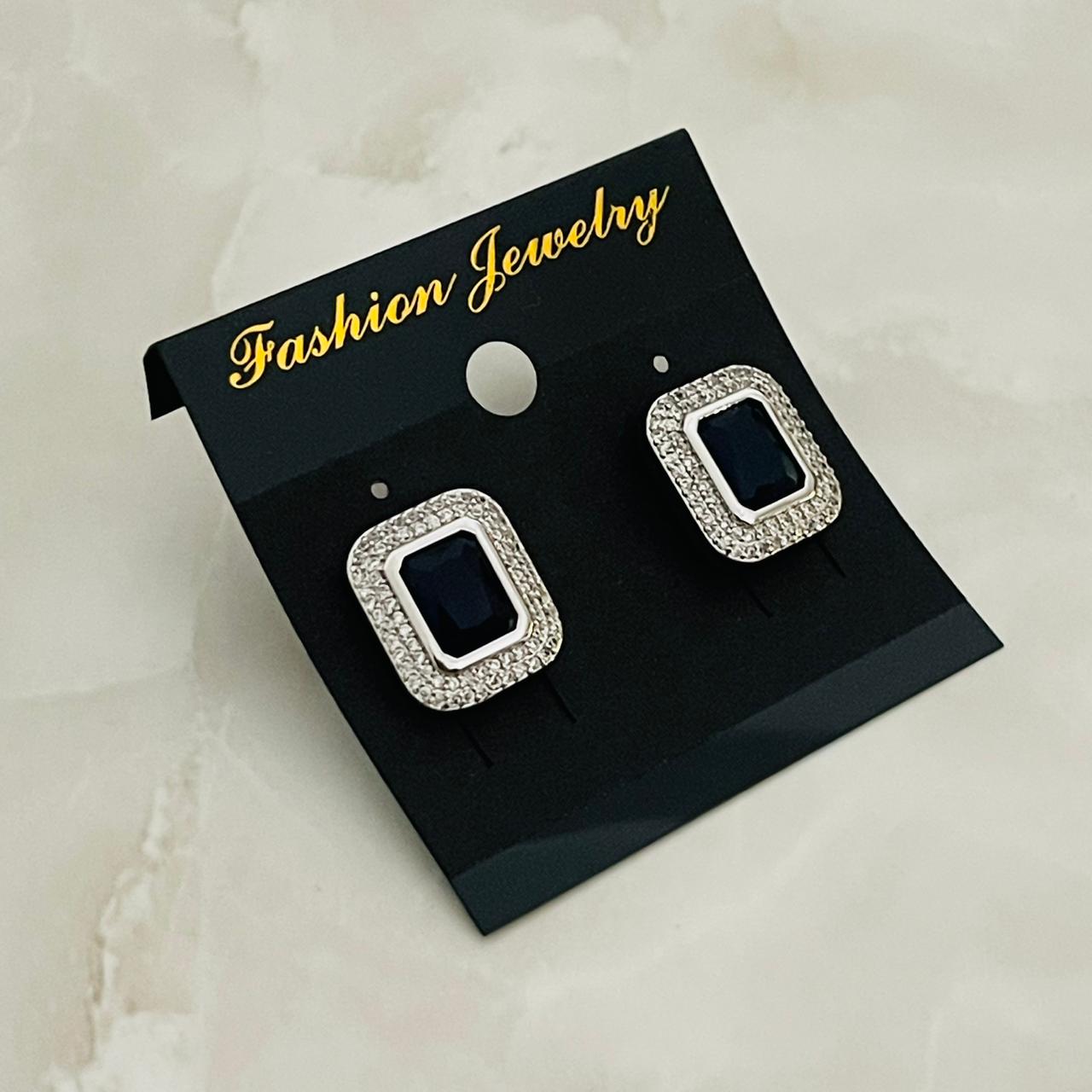Midnight Rectangle Halo Studs