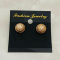 Golden Textured Dome Studs