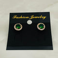 Emerald Halo Studs