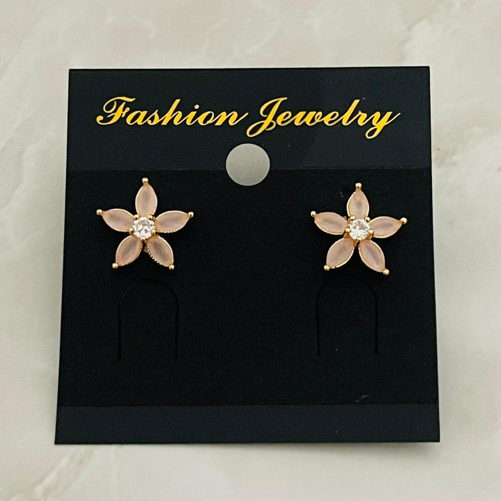 Blush Flower Studs