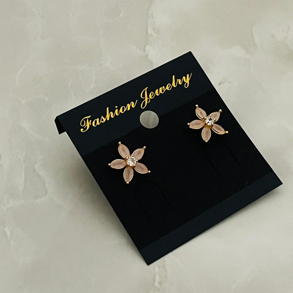 Blush Flower Studs