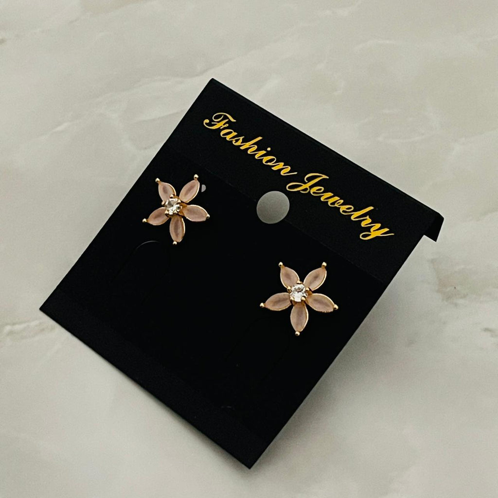 Blush Flower Studs