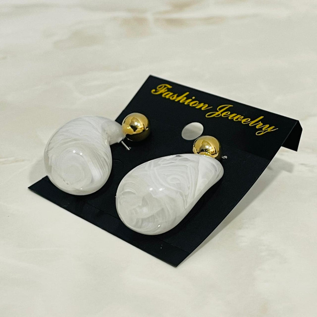 Pearl Drop Statement Earrings