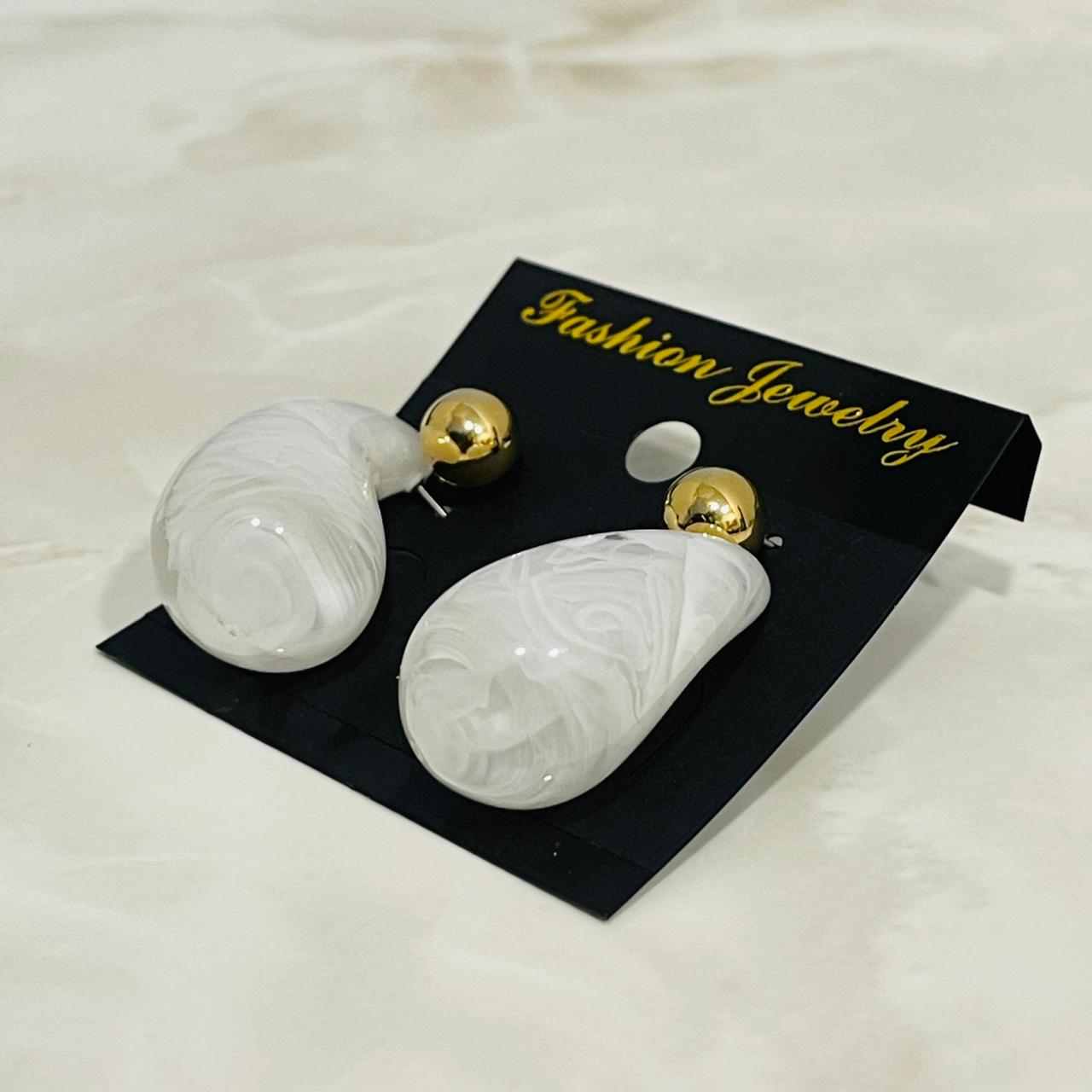 Pearl Drop Statement Earrings
