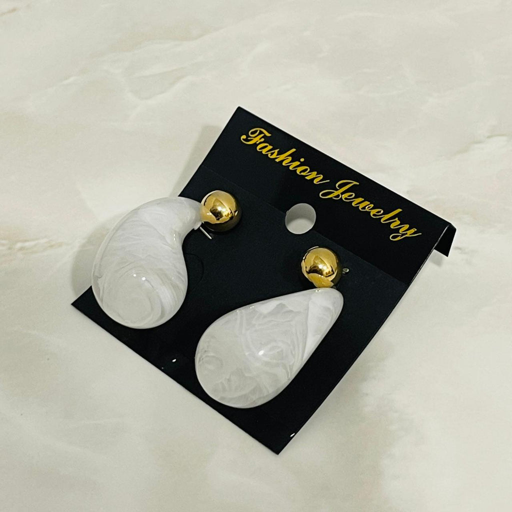 Pearl Drop Statement Earrings