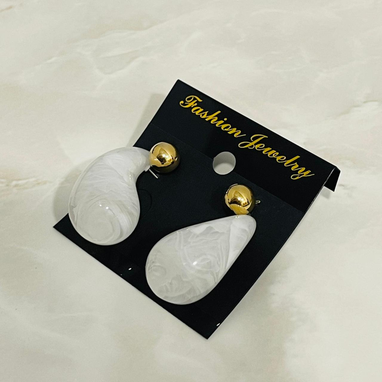 Pearl Drop Statement Earrings