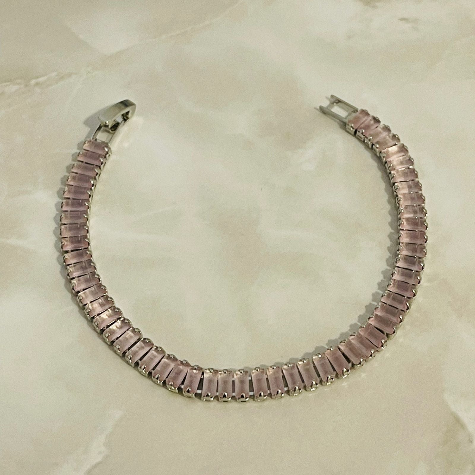Pink Crystal Elegance Bracelet