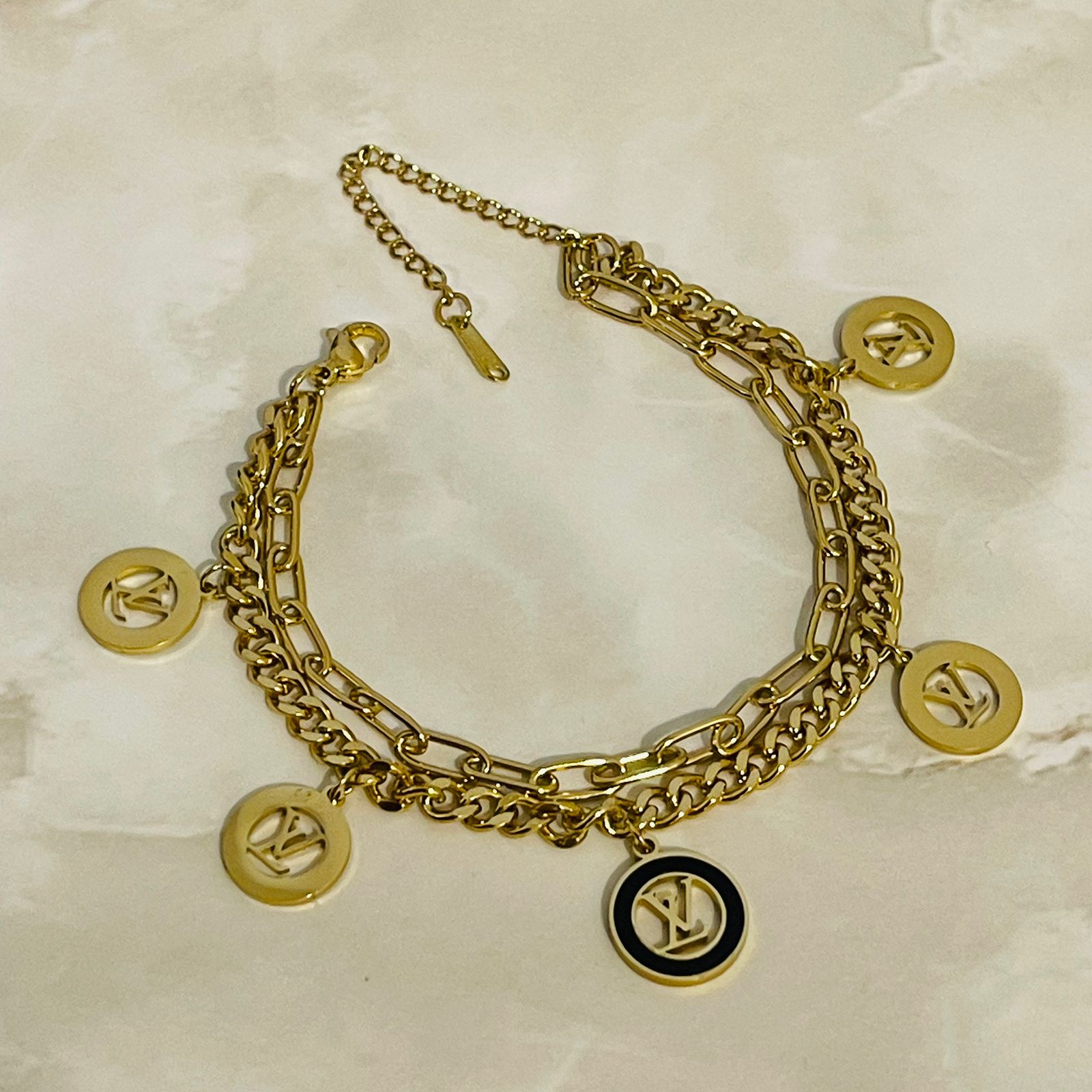 Signature Charm Link Bracelet