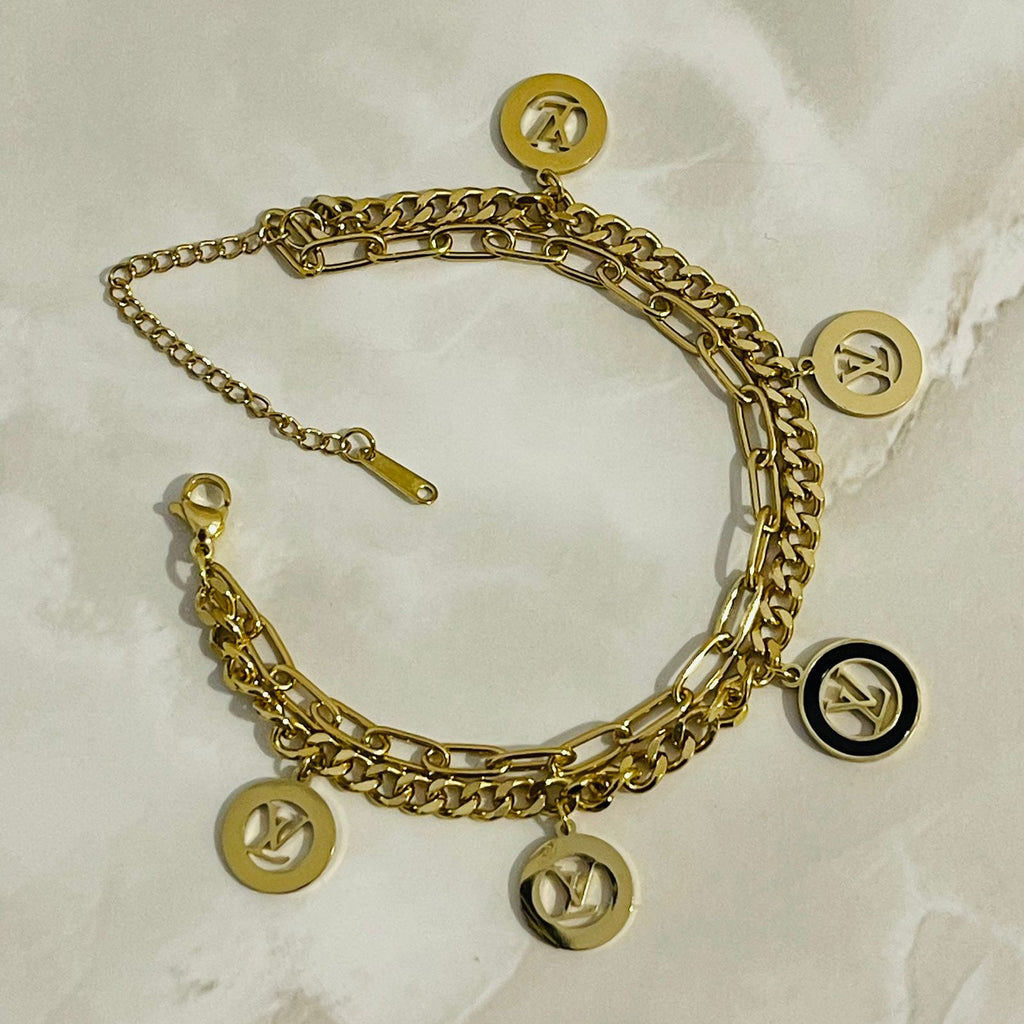 Signature Charm Link Bracelet