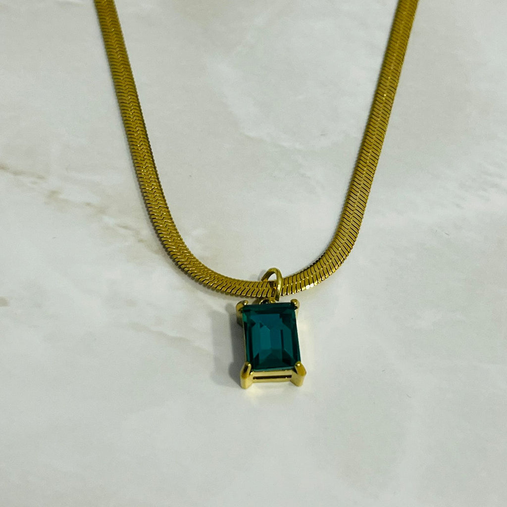 Royal Green Stone Necklace