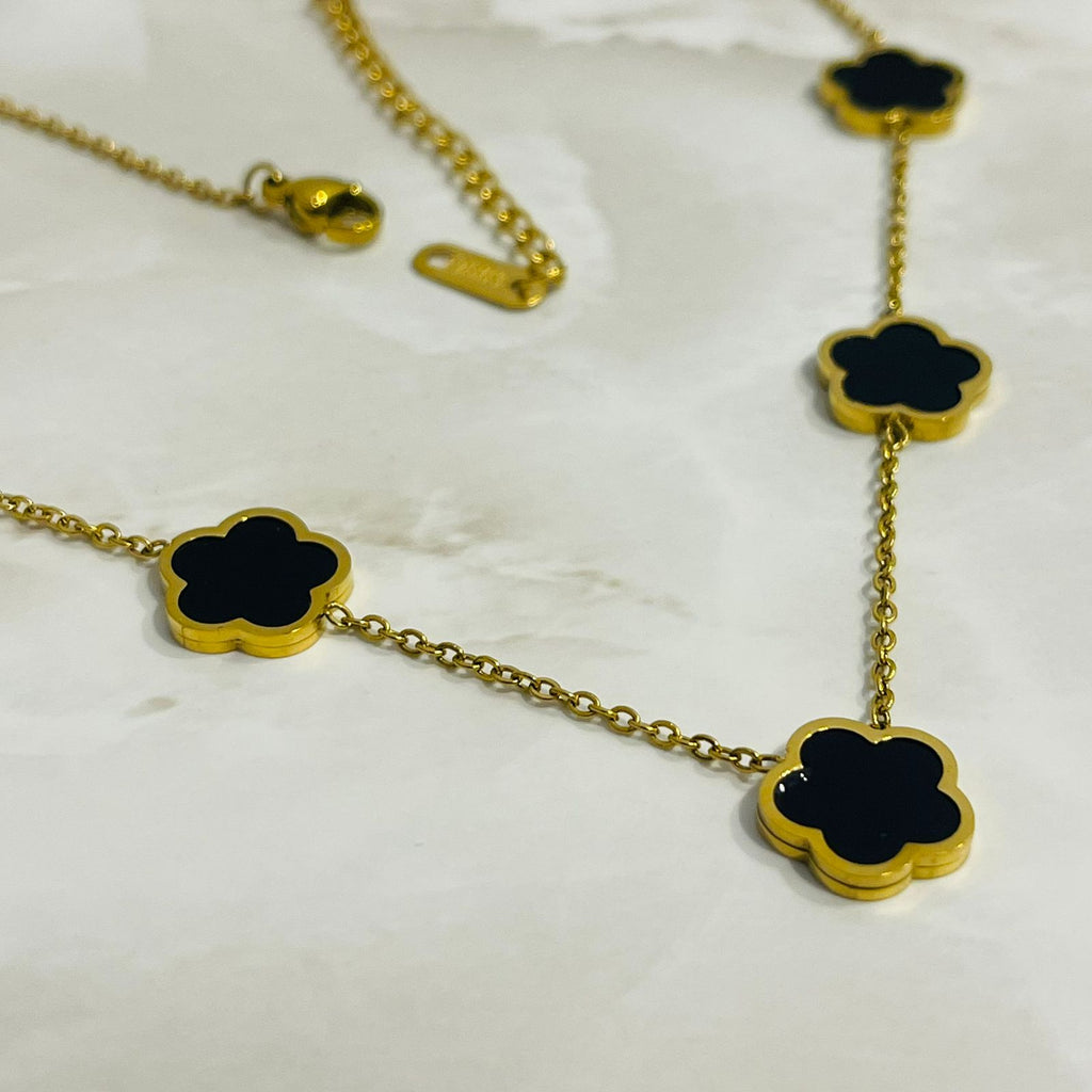 Midnight Clover Luxe Necklace