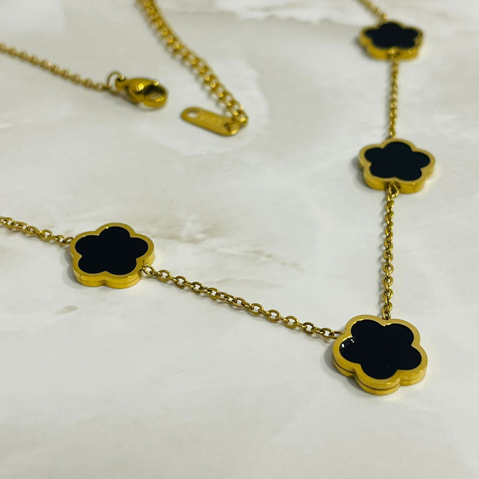 Midnight Clover Luxe Necklace