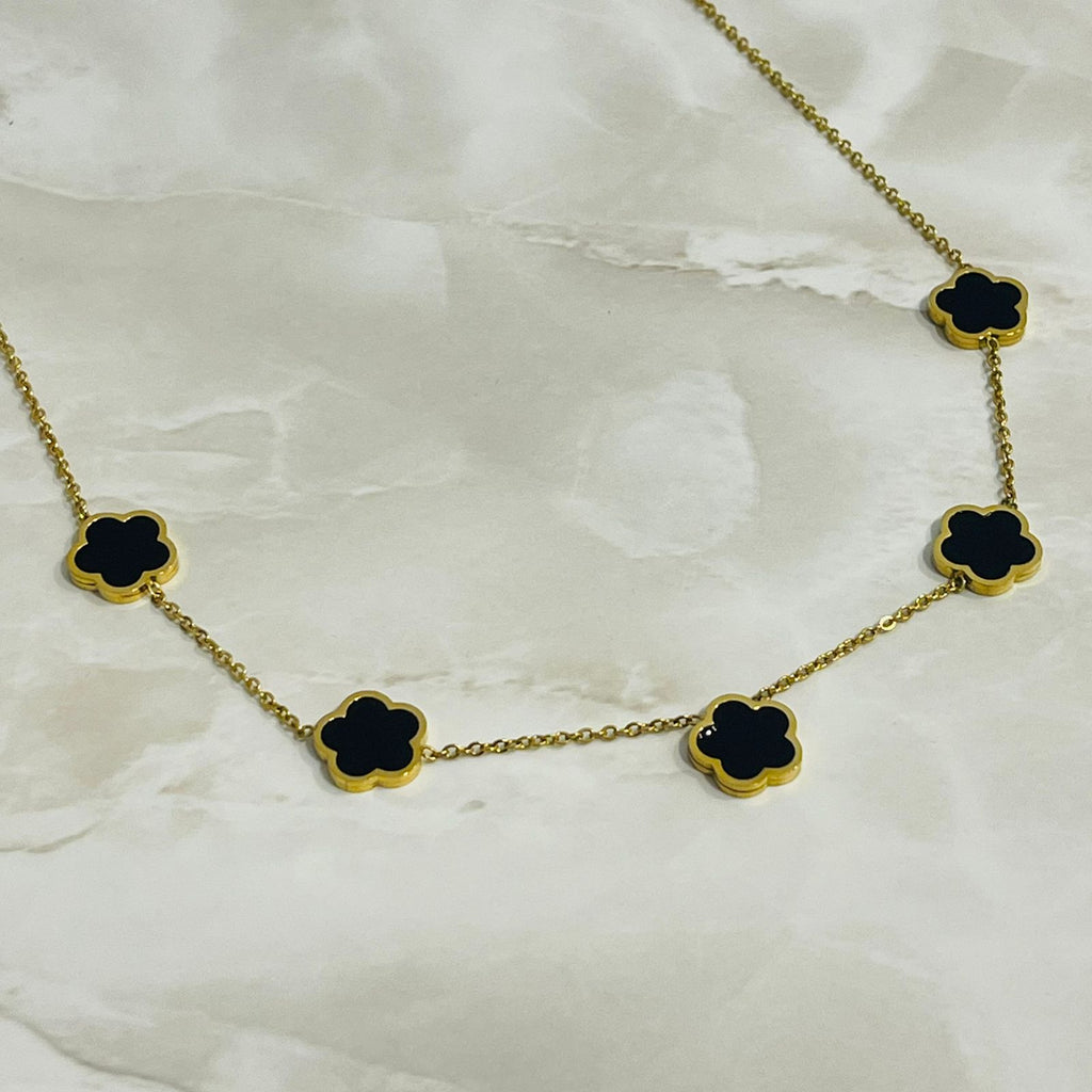 Midnight Clover Luxe Necklace