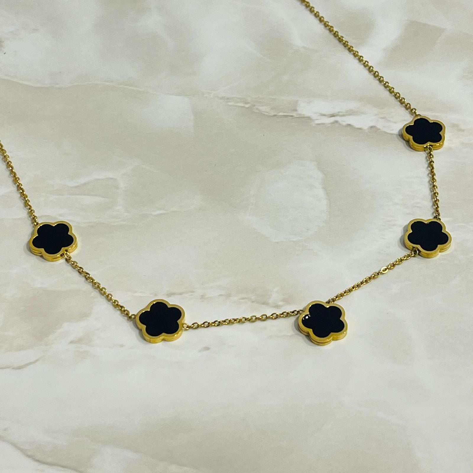 Midnight Clover Luxe Necklace