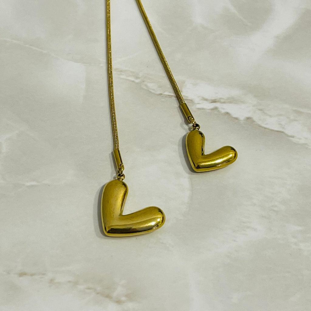 Golden Love Drop Necklace