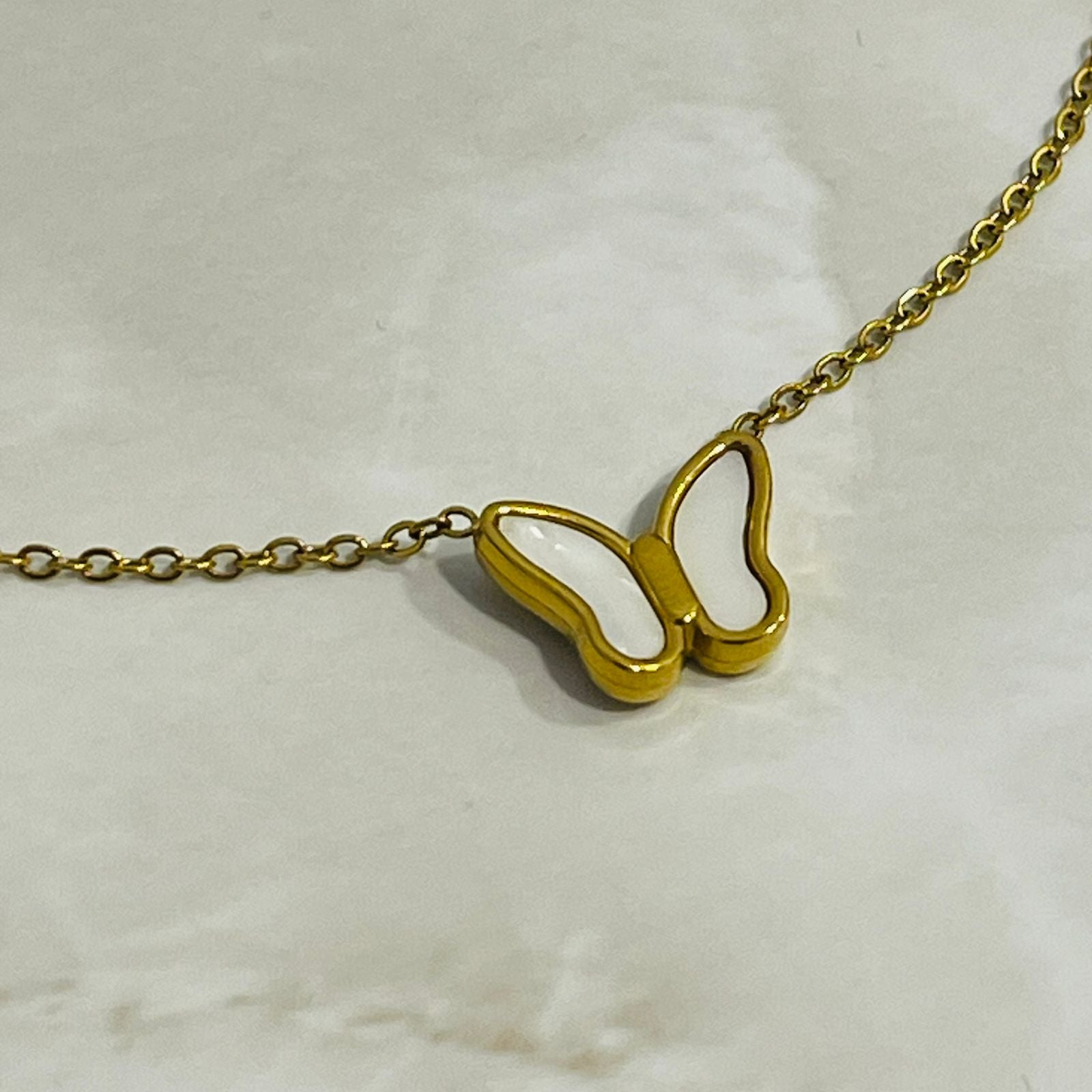 Graceful Butterfly Charm Necklace