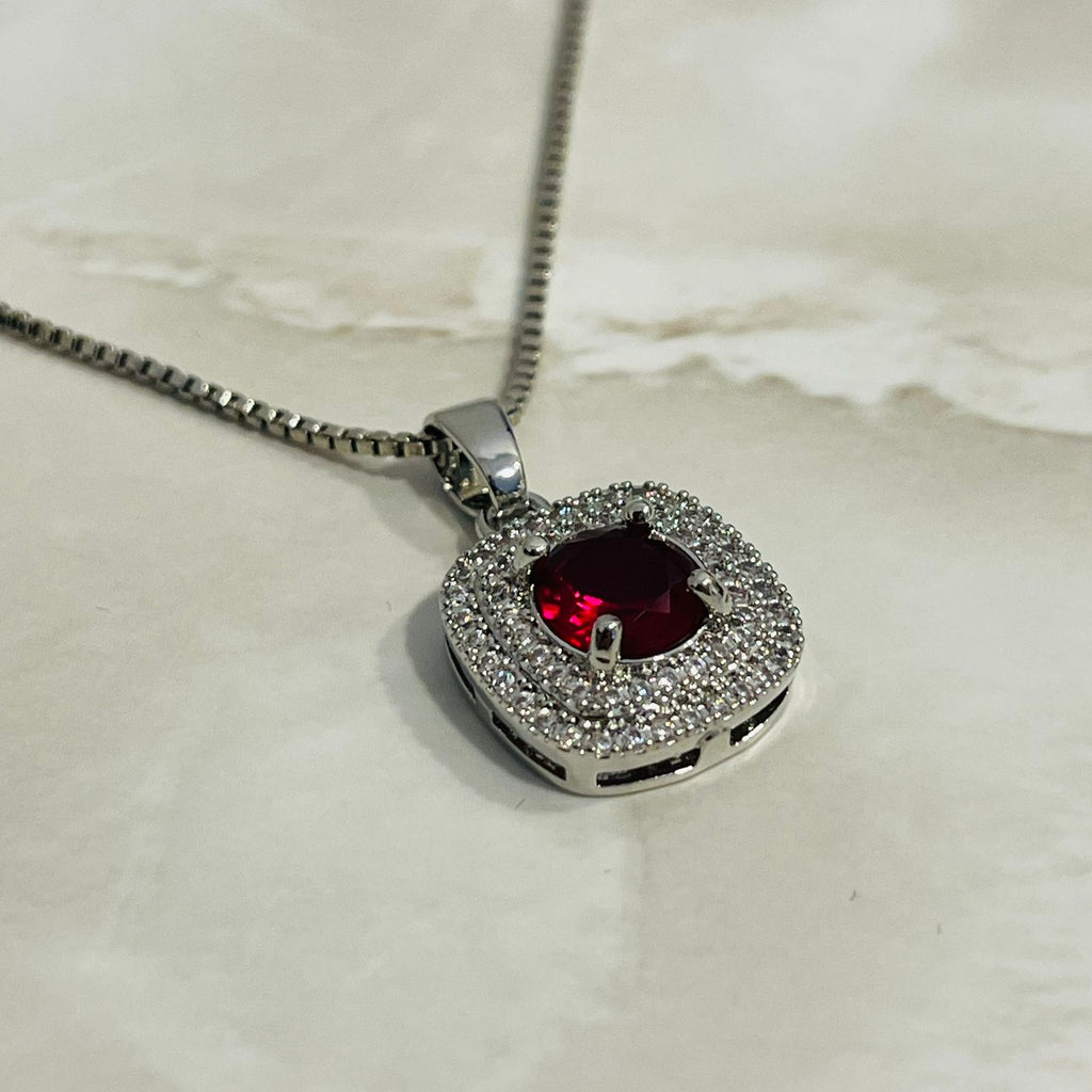 Crimson Halo Luxe Pendant